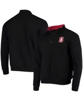 Men's Black Stanford Cardinal Tortugas Logo Quarter-Zip Jacket