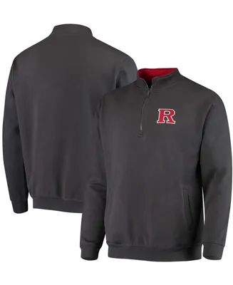 Men's Charcoal Rutgers Scarlet Knights Tortugas Logo Quarter-Zip Jacket