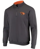 Men's Charcoal Oregon State Beavers Tortugas Logo Quarter-Zip Jacket