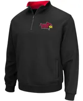 Men's Black Illinois State Redbirds Tortugas Logo Quarter-Zip Pullover Jacket