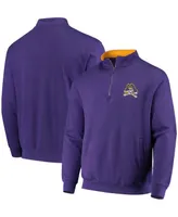 Men's Purple Ecu Pirates Tortugas Logo Quarter-Zip Jacket