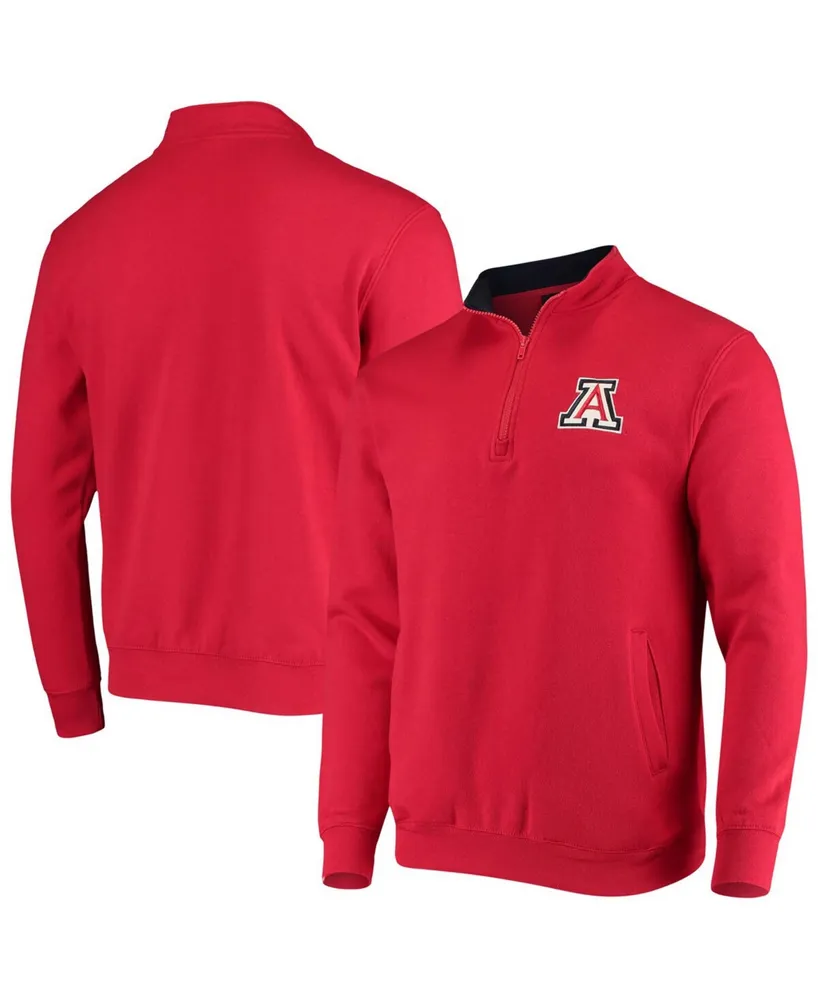 Men's Red Arizona Wildcats Tortugas Logo Quarter-Zip Jacket