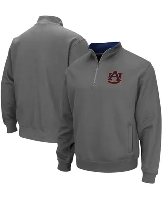 Men's Charcoal Auburn Tigers Tortugas Logo Quarter-Zip Pullover Jacket