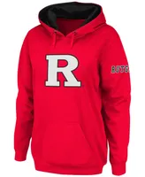 Women's Scarlet Rutgers Scarlet Knights Team Big Logo Pullover Hoodie