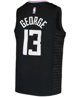 Big Boys Paul George Black La Clippers 2020/21 Swingman Player Jersey - Statement Edition