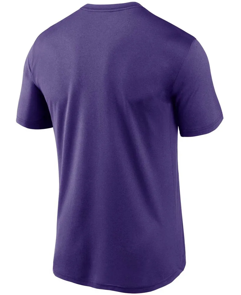 Men's Purple Minnesota Vikings Logo Essential Legend Performance T-shirt