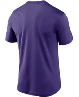 Men's Purple Minnesota Vikings Logo Essential Legend Performance T-shirt