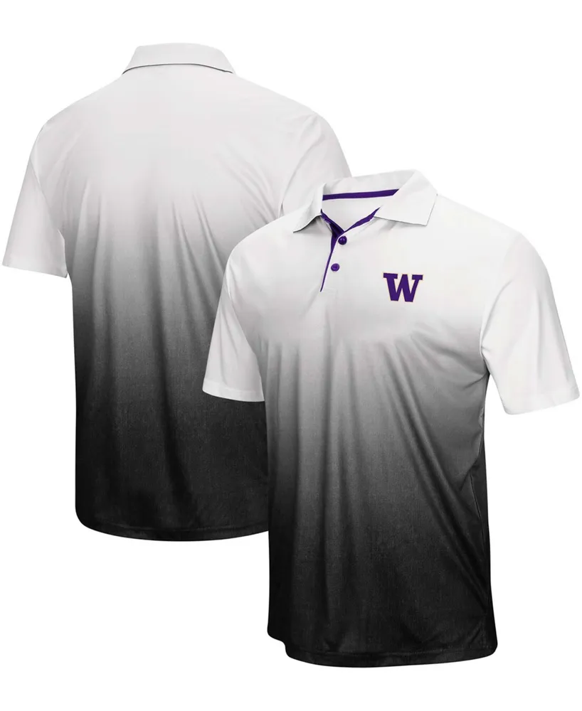 Men's Gray Washington Huskies Magic Team Logo Polo Shirt