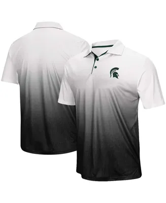 Men's Gray Michigan State Spartans Magic Team Logo Polo Shirt
