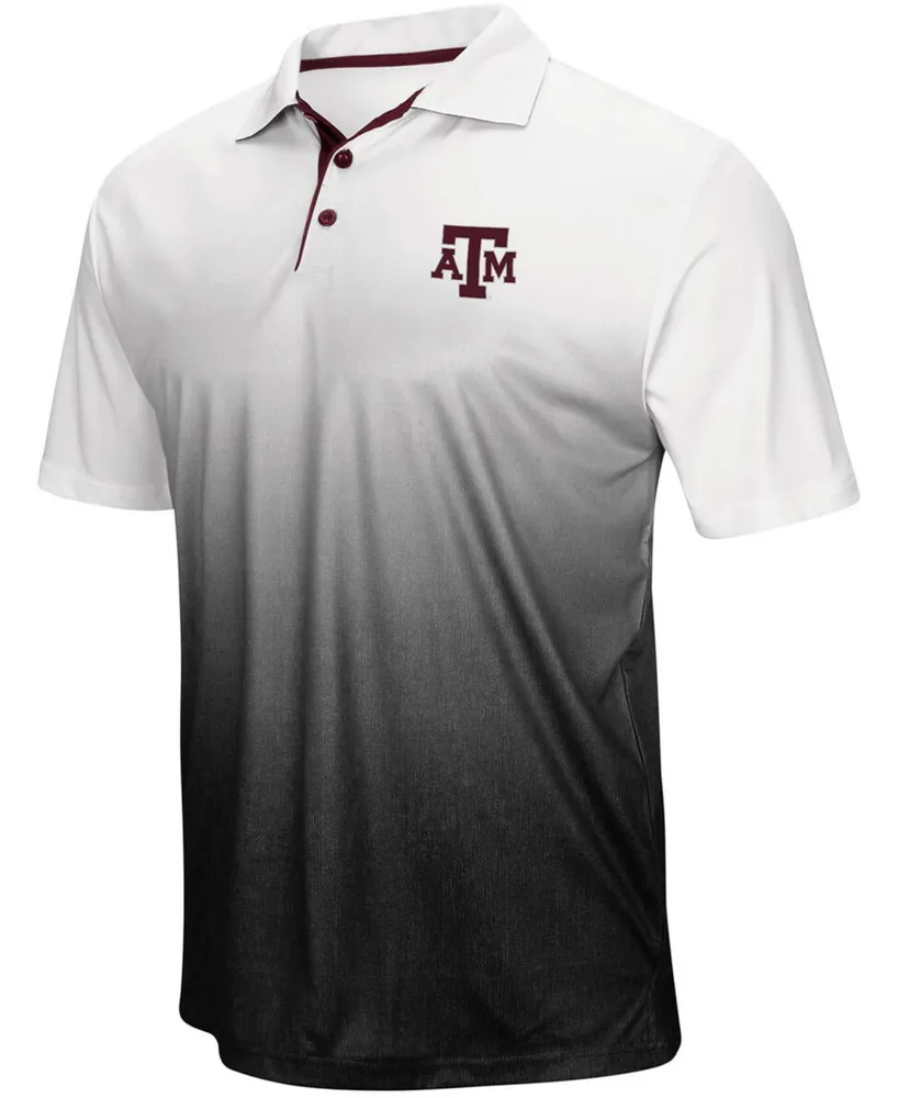 Men's Colosseum Gray Texas A&M Aggies Magic Team Logo Polo Shirt