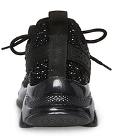 Steve Madden Women's Maxima Rhinestone-Trim Trainer Sneakers