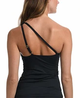 La Blanca Island Goddess One-Shoulder Tankini Top