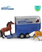 Breyer Horses Breyer Farms 1:32 Scale Land Rover Play Set, 4 Piece