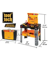 Tool Tech Take-Along Work Bench Play Set with Tools, 53 Piece