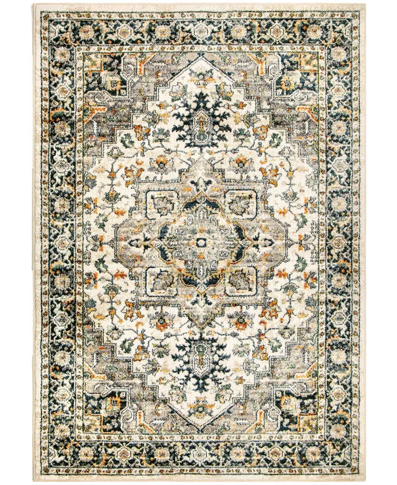 Orian Gemstones Heriz Distressed 5'3" x 7'6" Area Rug