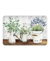 Loving Garden Kitchen Mat, 20" x 30" - Silver