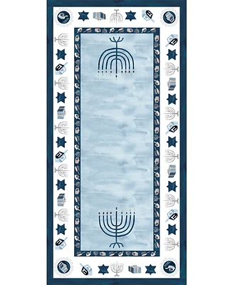 Happy Hanukkah Tablecloth, 144" x 70"