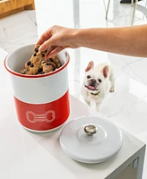 Le Creuset 4.25 Quart Enamel on Steel Pet Treat Jar with Lid