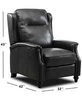 Closeout! Haizen 32" Leather Power Recliner, Created for Macy's