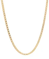 Italian Gold Mariner Link 20" Chain Necklace (4mm) in 14k Gold