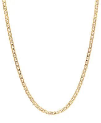 Italian Gold Mariner Link Chain Collection 4mm In 14k Gold