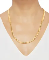 Italian Gold Cuban Link Chain 22" Necklace (5-1/2mm) in 10k Gold