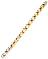 Esquire Men's Jewelry Two-Tone Curb Link Chain Bracelet, Created for Macy's