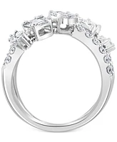 Effy Diamond Multi-Shape Crossover Ring (1-5/8 ct. t.w.) 18k White Gold or Yellow