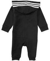 adidas Baby Boys or Girls Logo Full Zip Hooded Coverall