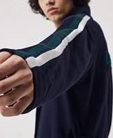 Lacoste Men's Sport-Inspired Textured Badges Cotton Pique Bathrobe