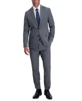 J.M. Haggar Mens 4 Way Stretch Plain Weave Ultra Slim Fit Suit Separate