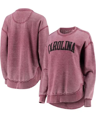 Women's Garnet South Carolina Gamecocks Vintage-Like Wash Pullover Sweatshirt