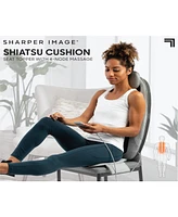 Sharper Image Massage Seat Topper 4-Node Shiatsu with Heat & Vibration