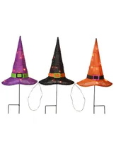 National Tree Company 23" Pre-Lit Witch's Hat Garden Stakes