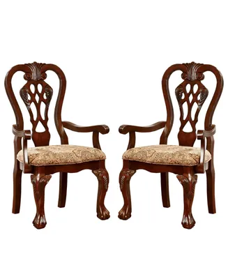 Wilson Brown Cherry Armchair (Set of 2)