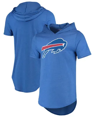 Men's Royal Buffalo Bills Primary Logo Tri-Blend Hoodie T-shirt