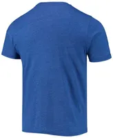 Men's Heathered Royal Buffalo Bills Field Goal Pocket Tri-Blend T-shirt