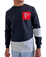 Men's Black Atlanta Falcons Angle Long Sleeve T-shirt