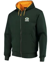 Men's Green Green Bay Packers Craftsman Thermal Lined Full-Zip Hoodie