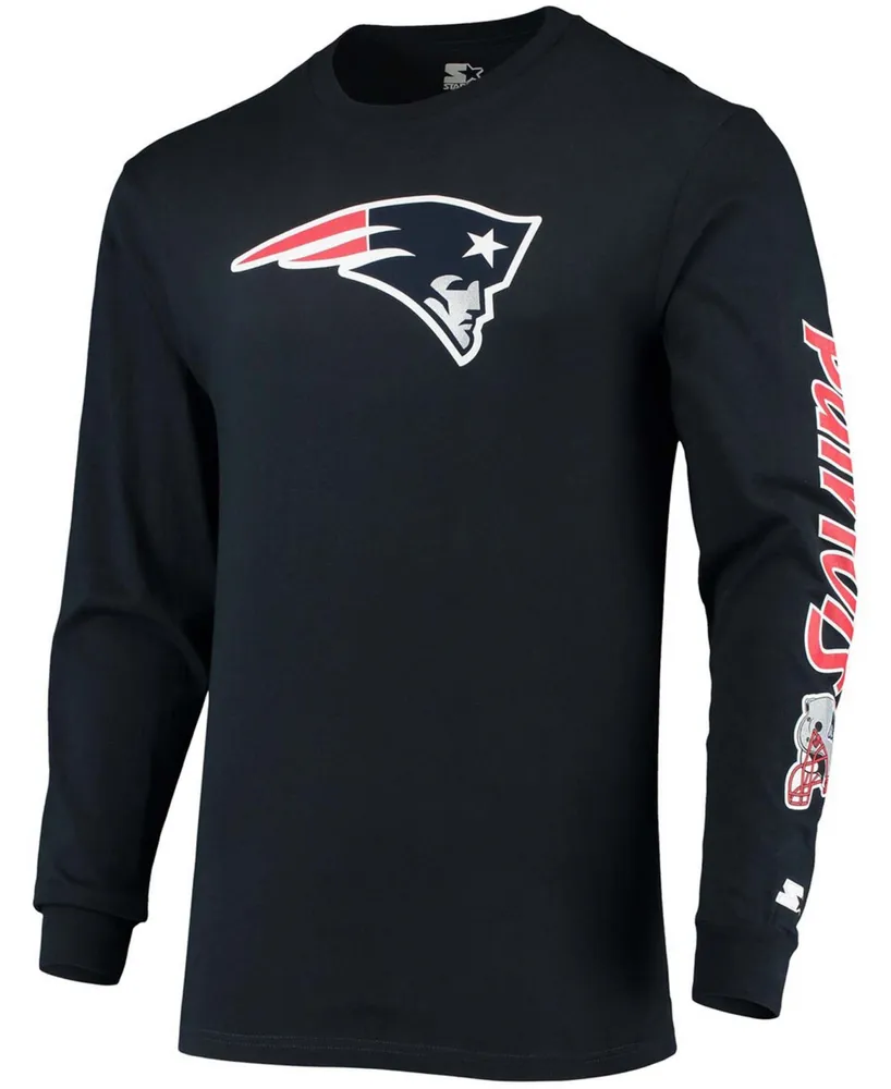 Men's Navy New England Patriots Halftime Long Sleeve T-shirt