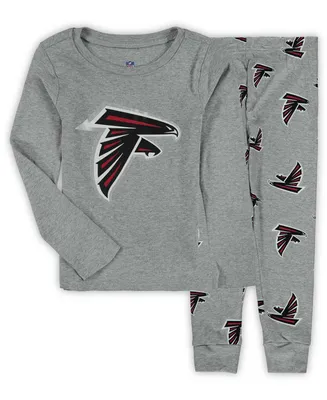 Boys Preschool Gray Atlanta Falcons Long Sleeve T-shirt and Pants Sleep Set