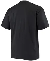 Men's Big and Tall Black Atlanta Falcons Color Pop T-shirt