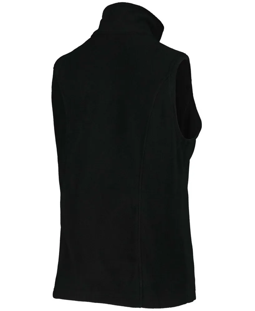 Women's Carolina Panthers Black Houston Fleece Full-Zip Vest