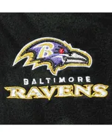 Men's Black Baltimore Ravens Houston Fleece Full-Zip Vest