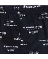 Big Boys College Navy Seattle Seahawks All Over Print Lounge Pants