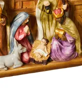 Glitzhomeighted Resin Nativity, 12.5"