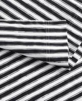 Betsey Johnson Sketchy Stripe Cotton Percale Piece Sheet Set