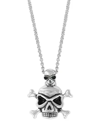 Effy Men's Skull & Crossbones 20" Pendant Necklace in Sterling Silver