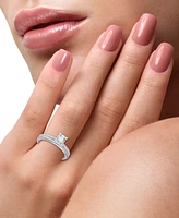 Effy Diamond Emerald-Shaped Cluster Bridal Set (3/8 ct. t.w.) in 14k White Gold