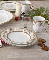 Charlotta 9" Holiday Harvest Accent Plates, Set of 4